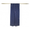 Fefè Napoli - Blue San Gennaro Scaramantia Wool Scarf - Scarves and Foulards - Handmade in Italy - Luxury Exclusive Collection