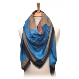 Fefè Napoli - Maschio Angioino Wool Silk Shawl - Scarves and Foulards - Handmade in Italy - Luxury Exclusive Collection