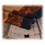 Fefè Napoli - Umberto Gallery Wool Silk Shawl - Scarves and Foulards - Handmade in Italy - Luxury Exclusive Collection