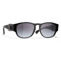 Chanel - Square Sunglasses - Black Gray - Chanel Eyewear