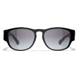 Chanel - Occhiali da Sole Quadrati - Nero Grigio - Chanel Eyewear