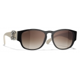 Chanel - Square Sunglasses - Black Brown - Chanel Eyewear