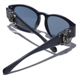 Chanel - Occhiali da Sole Quadrati - Blu Argento - Chanel Eyewear