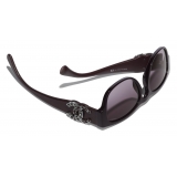 Chanel - Occhiali da Sole Quadrati - Bordeaux Argento Viola - Chanel Eyewear