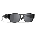 Chanel - Square Sunglasses - Black Gray - Chanel Eyewear