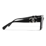 Chanel - Cat Eye Sunglasses - Black Gray - Chanel Eyewear