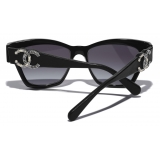 Chanel - Occhiali da Sole Cat Eye - Nero Grigio - Chanel Eyewear