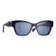 Chanel - Occhiali da Sole Cat Eye - Blu Argento - Chanel Eyewear