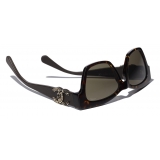 Chanel - Cat Eye Sunglasses - Dark Tortoise Brown - Chanel Eyewear