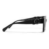 Chanel - Cat Eye Sunglasses - Black Gray - Chanel Eyewear