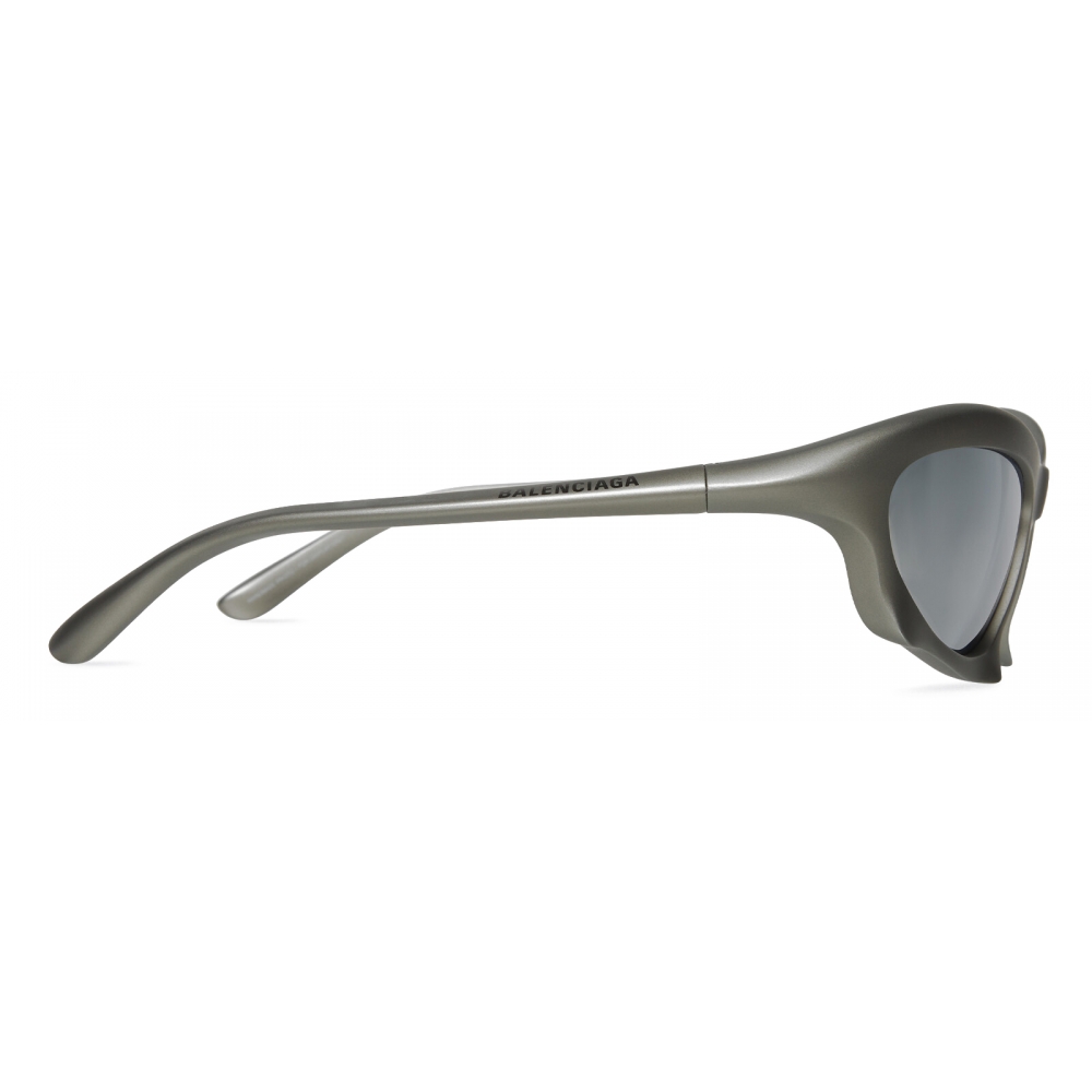 Balenciaga - Bat Rectangle Sunglasses - Silver - Sunglasses