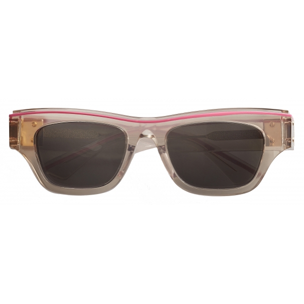 Bottega Veneta - Acetate Square Sunglasses - Pink - Sunglasses - Bottega Veneta Eyewear