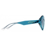 Bottega Veneta - Acetate and Metal Cat Eye Sunglasses - Light Blue - Sunglasses - Bottega Veneta Eyewear