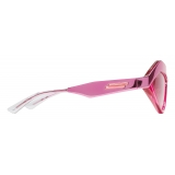 Bottega Veneta - Acetate and Metal Cat Eye Sunglasses - Pink - Sunglasses - Bottega Veneta Eyewear
