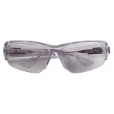 Bottega Veneta - Acetate Wraparound Square Sunglasses - Grey - Sunglasses - Bottega Veneta Eyewear