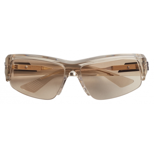Bottega Veneta - Acetate Wraparound Square Sunglasses - Brown - Sunglasses - Bottega Veneta Eyewear