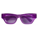 Bottega Veneta - Occhiali da Sole Quadrati in Acetato - Viola - Occhiali da Sole - Bottega Veneta Eyewear