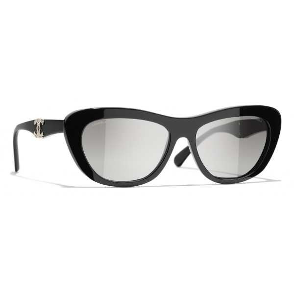 Chanel - Butterfly Sunglasses - Black Light Gray - Chanel Eyewear
