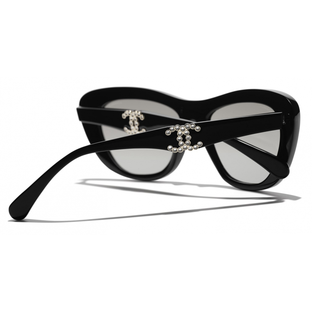 Chanel - Butterfly Sunglasses - Black Light Gray - Chanel Eyewear - Avvenice