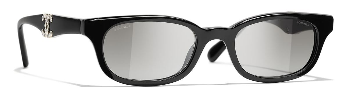 Chanel - Square Sunglasses - Black Gray Gradient - Chanel Eyewear - Avvenice