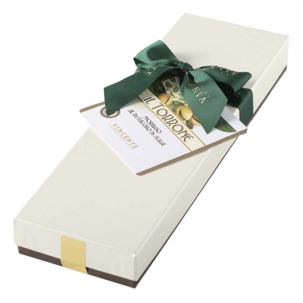 Vincente Delicacies - Torrone Morbido al Pistacchio Sicilia - Scatola Fiocco