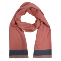 Fefè Napoli - Red Wool Elegance Scarf - Scarves and Foulards - Handmade in Italy - Luxury Exclusive Collection