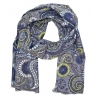 Fefè Napoli - Sciarpa Seta Dandy Fiori Grigio - Sciarpe e Foulard - Handmade in Italy - Luxury Exclusive Collection