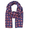 Fefè Napoli - Sciarpa Seta Dandy Pied De Poule Blu - Sciarpe e Foulard - Handmade in Italy - Luxury Exclusive Collection