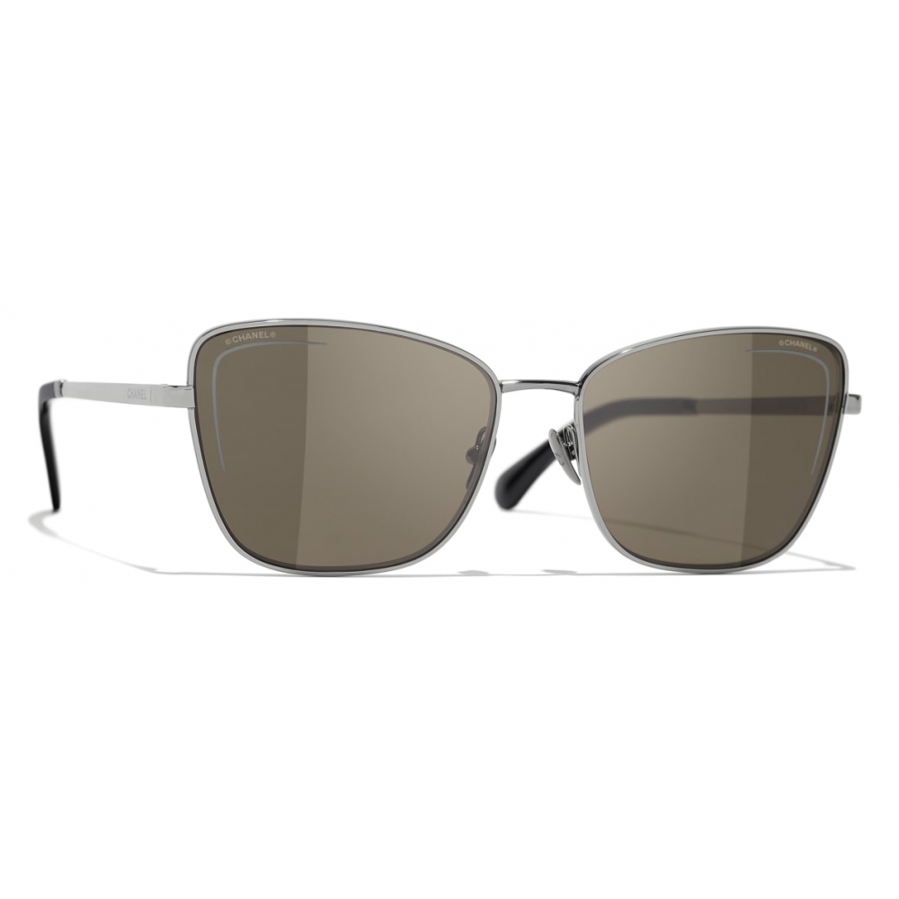 Chanel - Cat-Eye Sunglasses - Transparent Brown - Chanel Eyewear - Avvenice