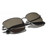 Chanel - Cat Eye Sunglasses - Dark Silver Brown - Chanel Eyewear