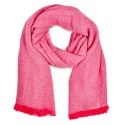 Fefè Napoli - Fucsia Cashmere Elegance Scarf - Scarves and Foulards - Handmade in Italy - Luxury Exclusive Collection