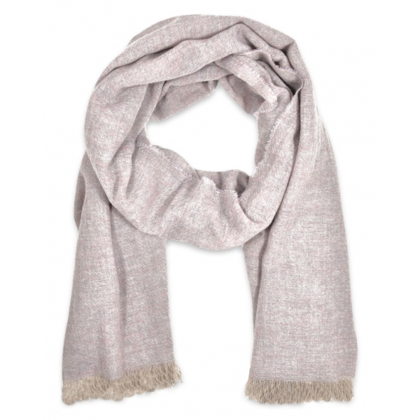 Fefè Napoli - Lilla Cashmere Elegance Scarf - Scarves and Foulards - Handmade in Italy - Luxury Exclusive Collection