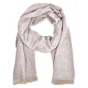 Fefè Napoli - Sciarpa Eleganza Cashmere Lilla - Sciarpe e Foulard - Handmade in Italy - Luxury Exclusive Collection