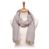 Fefè Napoli - Sciarpa Eleganza Cashmere Lilla - Sciarpe e Foulard - Handmade in Italy - Luxury Exclusive Collection