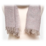 Fefè Napoli - Sciarpa Eleganza Cashmere Lilla - Sciarpe e Foulard - Handmade in Italy - Luxury Exclusive Collection