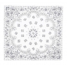 Fefè Napoli - Bandana Cotone Seta Bianca - Sciarpe e Foulard - Handmade in Italy - Luxury Exclusive Collection