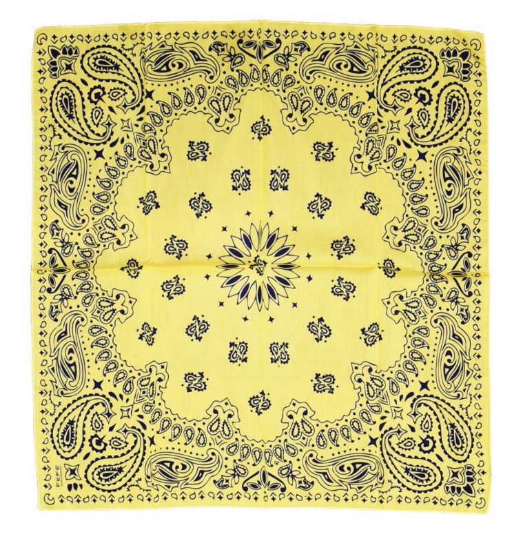 Fefè Napoli - Yellow Silk Cotton Bandan - Scarves and Foulards - Handmade  in Italy - Luxury Exclusive Collection - Avvenice