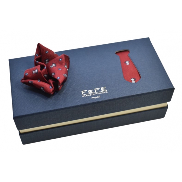 Fefè Napoli - Gift Box Caffe Bordeaux - Gift Box - Handmade in Italy - Luxury Exclusive Collection