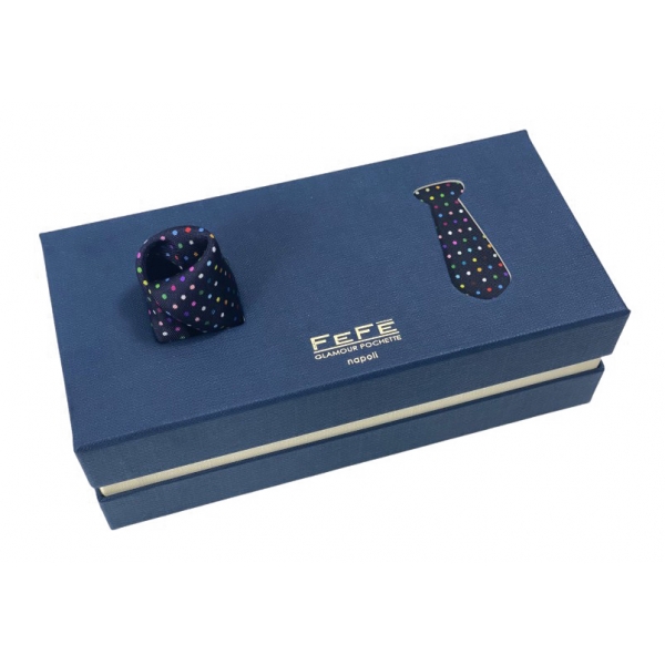 Fefè Napoli - Gift Box Pois Multicolor - Gift Box - Handmade in Italy - Luxury Exclusive Collection