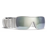 Chanel - Shield Sunglasses - Gray Light Blue - Chanel Eyewear