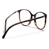 Chanel - Round Eyeglasses - Dark Tortoise - Chanel Eyewear