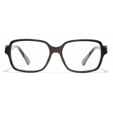 Chanel - Occhiali da Vista Quadrata - Marrone - Chanel Eyewear