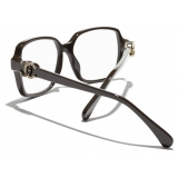 Chanel - Occhiali da Vista Quadrata - Marrone - Chanel Eyewear