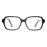 Chanel - Square Eyeglasses - Black Gold - Chanel Eyewear