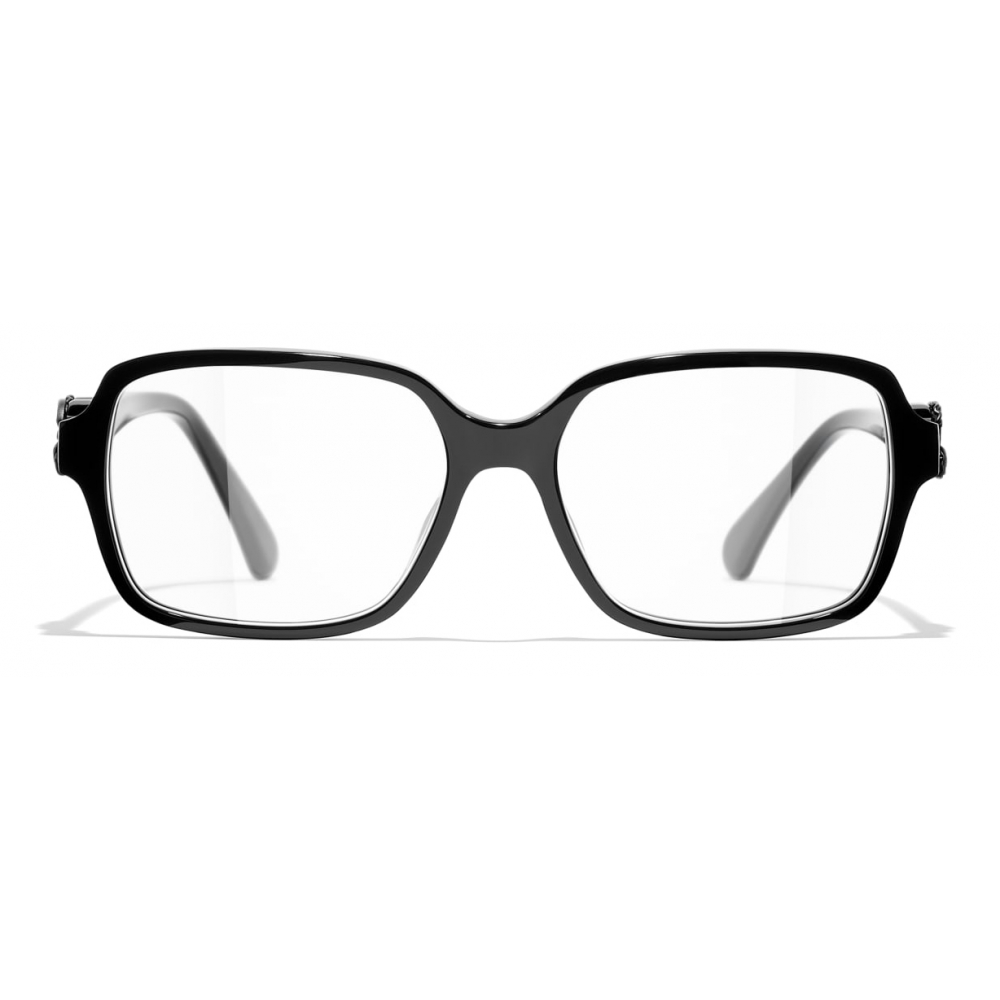 Chanel - Square Eyeglasses - Black - Chanel Eyewear - Avvenice