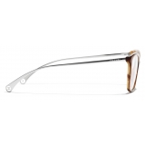 Chanel - Occhiali da Vista Rettangolari - Marrone - Chanel Eyewear