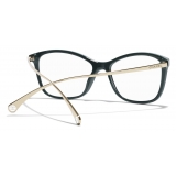 Chanel - Rectangular Eyeglasses - Green - Chanel Eyewear