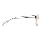 Chanel - Rectangular Eyeglasses - Taupe - Chanel Eyewear