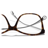 Chanel - Rectangular Eyeglasses - Dark Tortoise - Chanel Eyewear