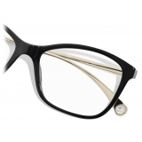 Chanel - Occhiali da Vista Rettangolari - Nero - Chanel Eyewear